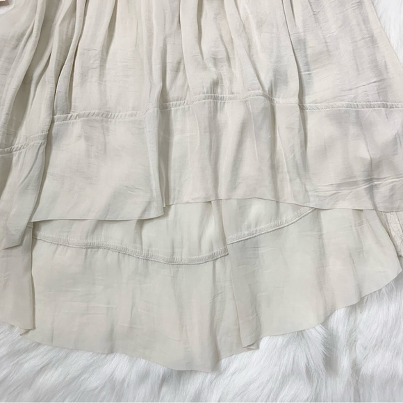 Aritzia Wilfred La Tour Skirt Draped High Lo High rise Waisted Birch Size XS - Picture 10 of 16